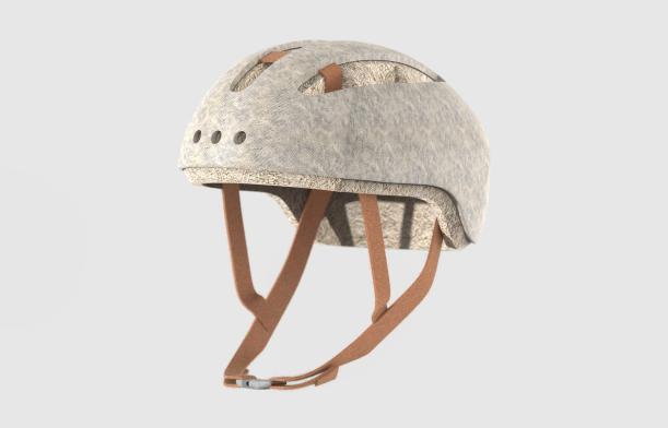 Casque en mycélium ©Studio MOM Casque en mycélium