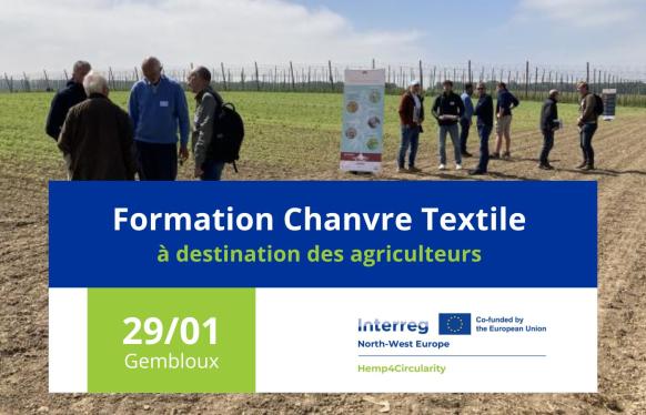 Formation "chanvre textile fibres longues" à destination des agriculteurs - Hemp4Circularity