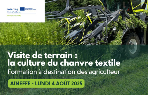 Visite de terrain chanvre textile - 4 août 2025 Visite de terrain chanvre textile - 4 août 2025